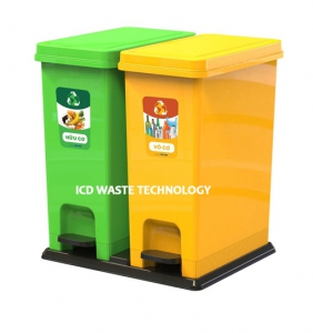 Thùng rác gia đình 2 ngăn phân loại rác thải cao cấp